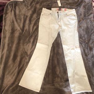 Faded boot cut jeans